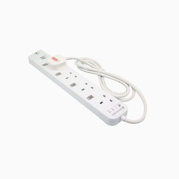4 Way Extension Socket with USB SOUNDTEOH
