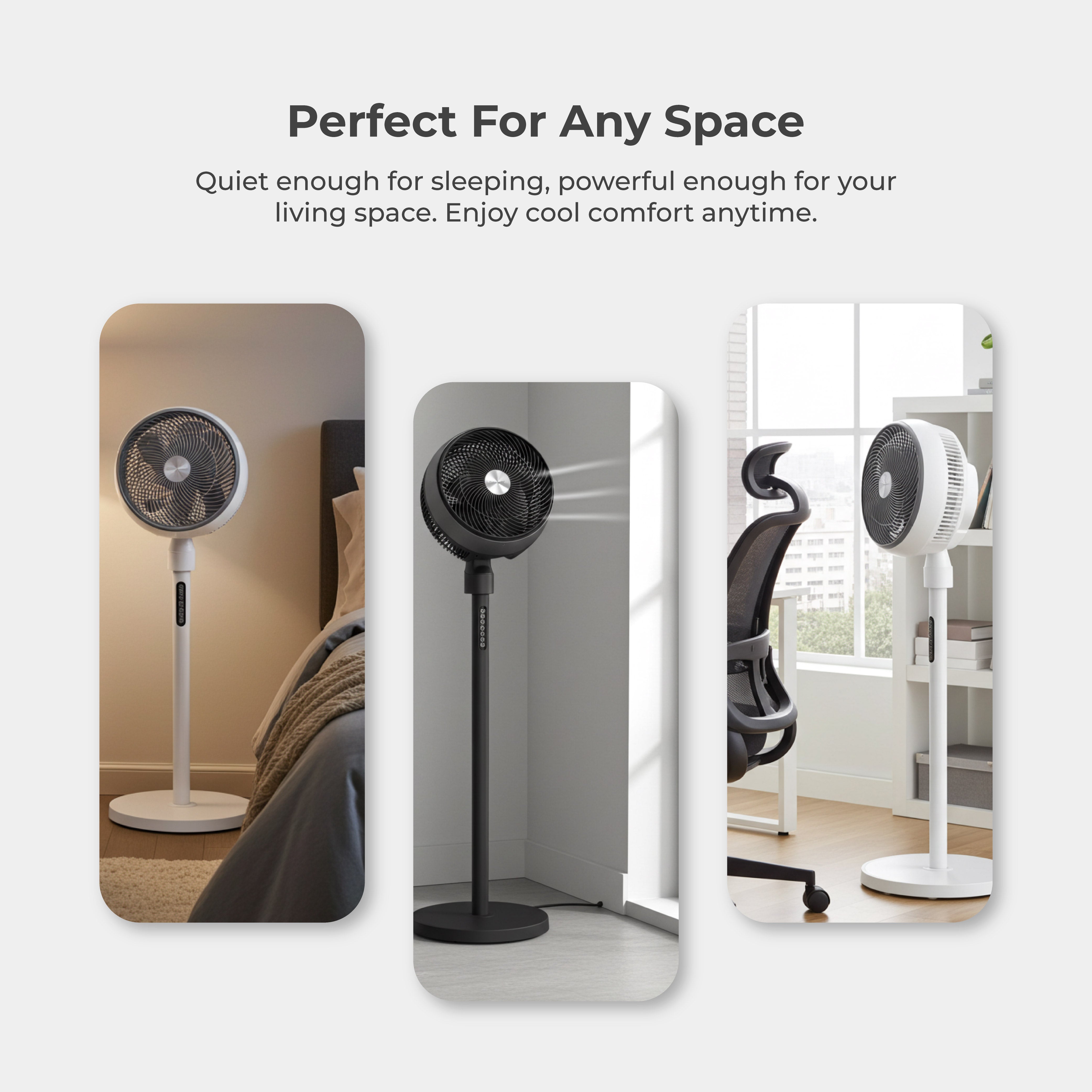 Sound Tech Fans Soundtech 12 Inch DC Motor Stand Fan - Energy Saving Cooling Fan ...
