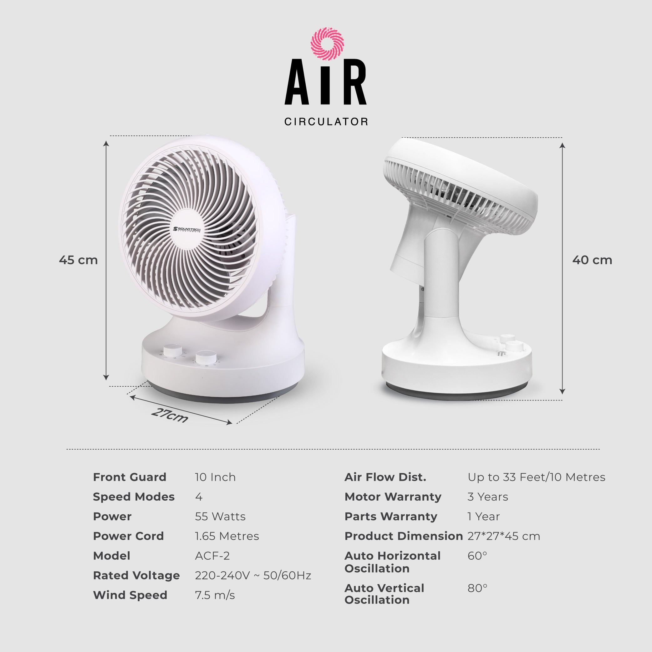10inch Air Circulator Fan