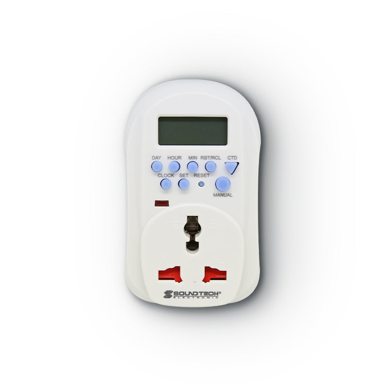 13A Digital Timer with Multiway Plug | Soundteoh Electronic – SOUNDTEOH