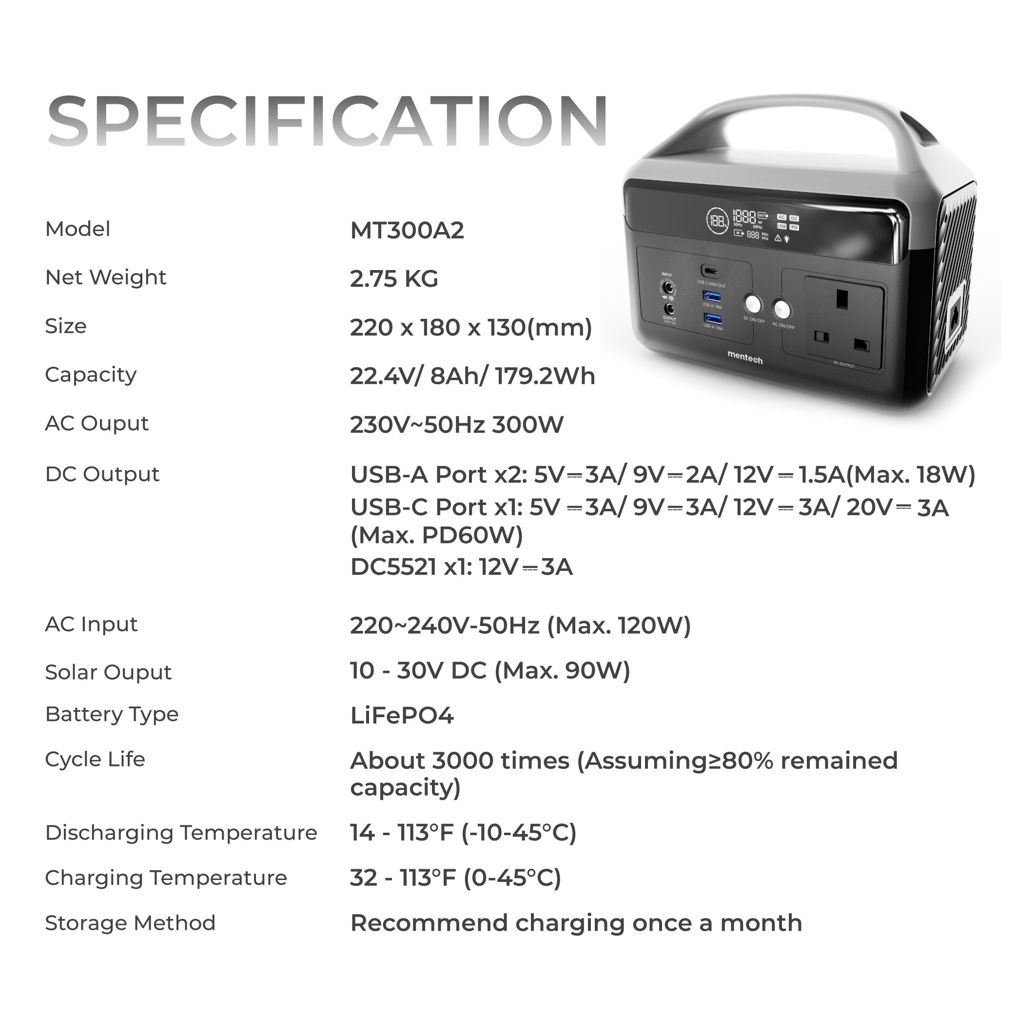 Portable Quick Recharge Power Station