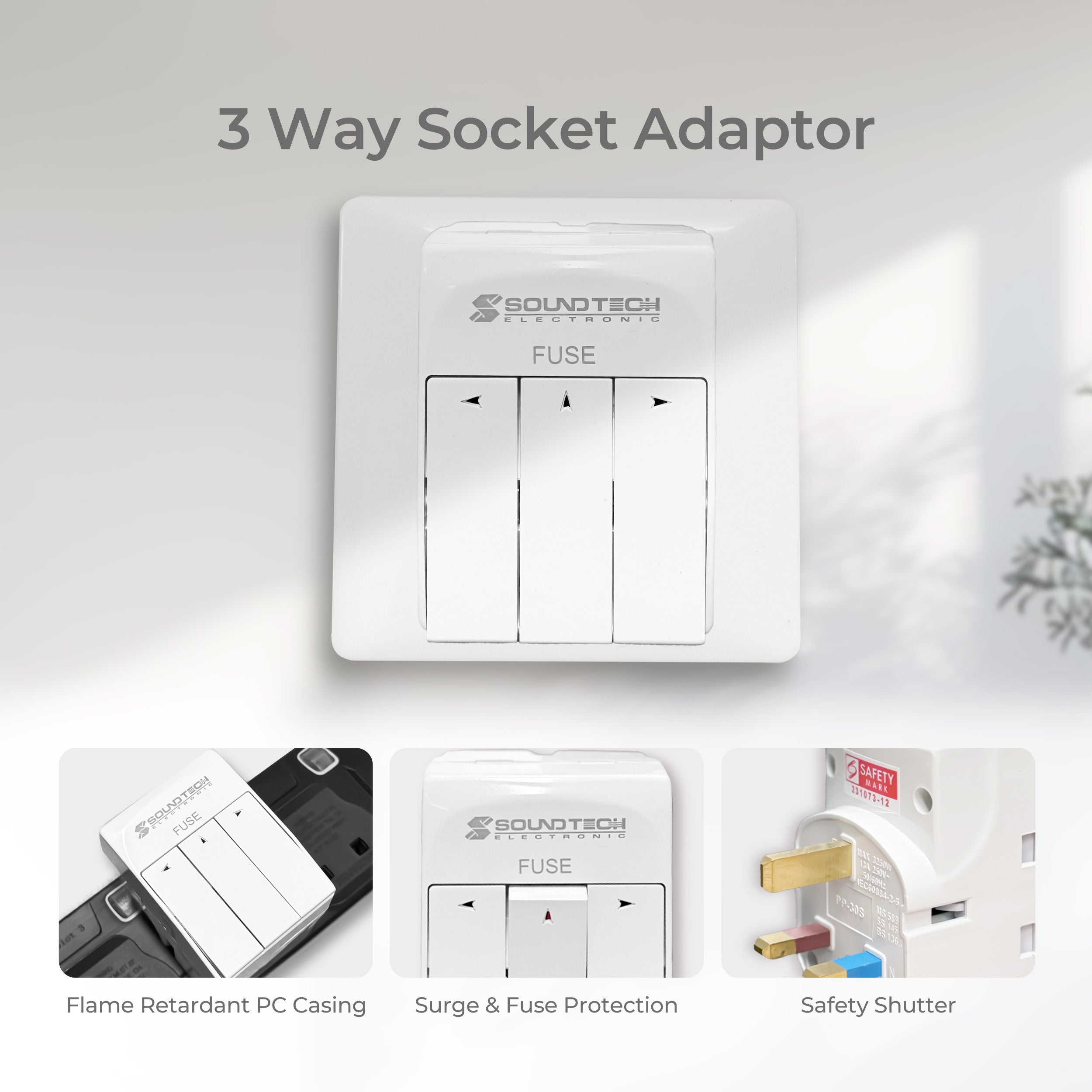 Multiway Adaptor - Safe & Reliable | Soundteoh Electronic – SOUNDTEOH