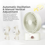 Rechargeable Rotating Desktop Fan