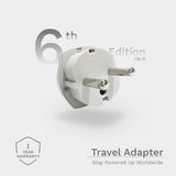 Universal Schuko Euro Travel Plug (2pcs in 1pack)