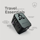 Travel Adaptor with Dual USB A+C 45W Quick Charger