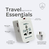 Travel Adaptor with Dual USB A+C 20W Quick Charger