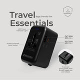 Travel Adaptor with 20W USB A+C Quick Charger