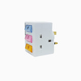 Multiway Adaptor W/On Off Switches (2pcs in 1pkt)