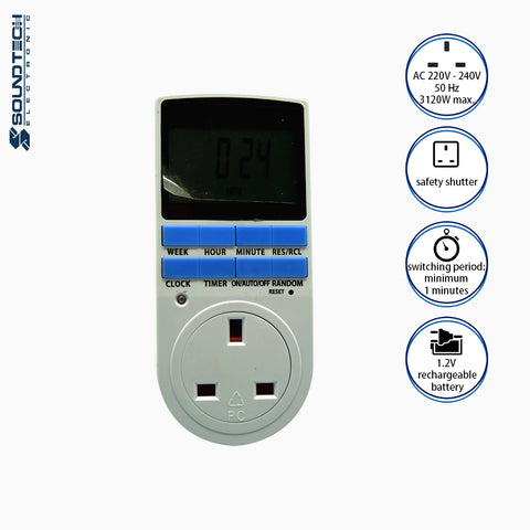 13A DIGITAL TIMER W/RANDOM FUNCTION