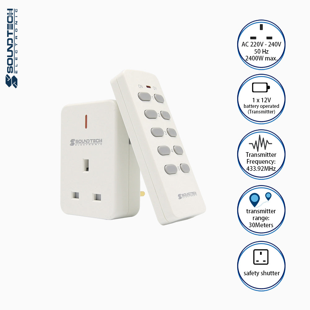 RF Remote Controlled On/Off Switch Set – SOUNDTEOH