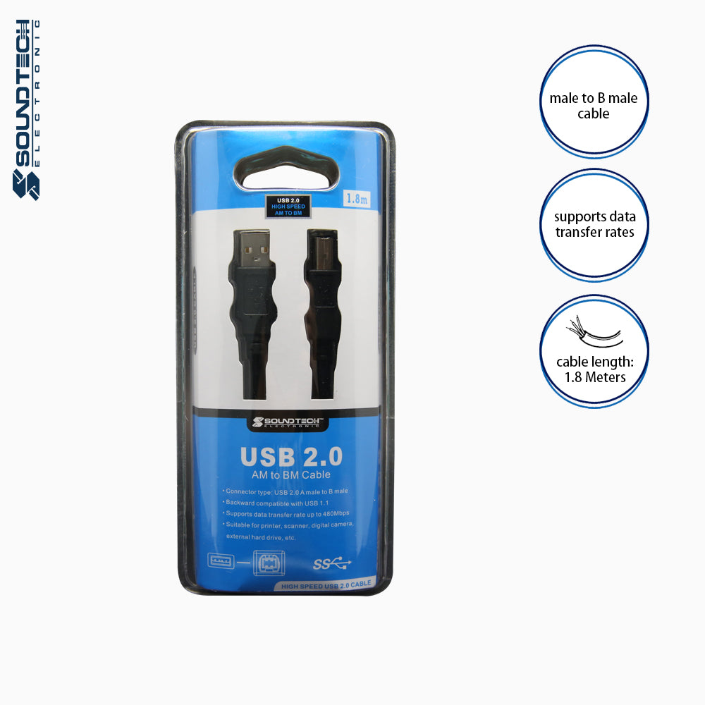 USB 2.0 AM TO BM CABLE UC-218