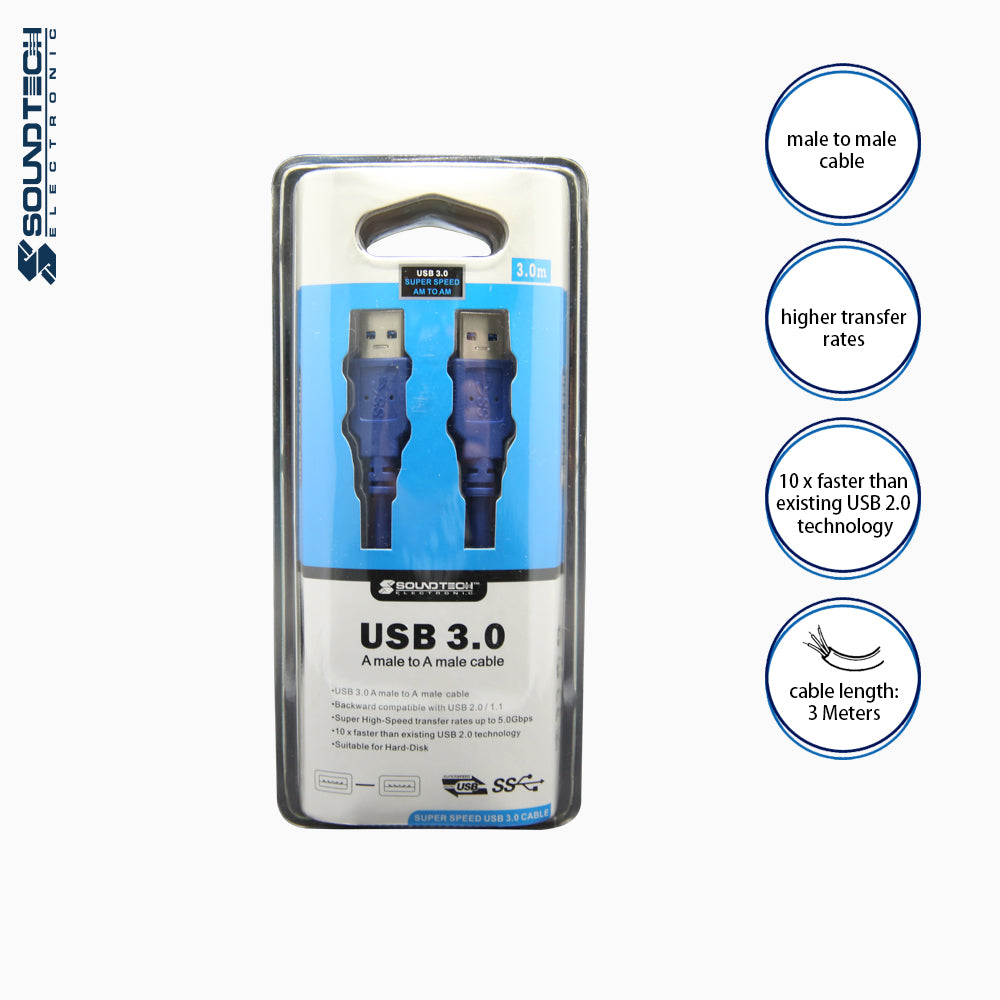 USB 3.0 A MALE TO A MALE CABLE